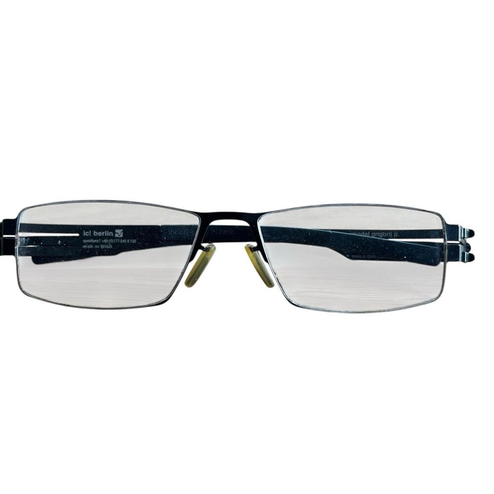 IC Berlin Grigorij P Eyeglasses FRAMES Only Gloss Black 54[]17-135 Germany K234